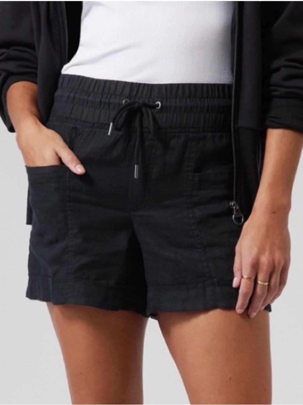 Athleta Women’s Cabo Beachside 100% Linen Shorts Size 16